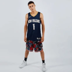 Nike NBA New Orleans Zion Swingman Icon Jersey -Adidas 317136619328 02