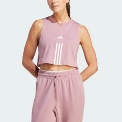 Adidas Train Essentials 3-Stripes Crop Tank