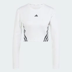 Adidas Aeroready Hyperglam Crop Long-sleeve