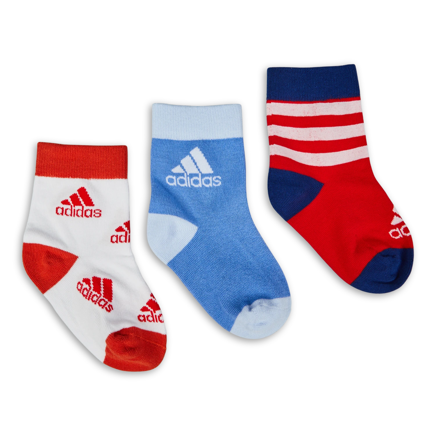 Adidas Kids Mid Ankle 3 Pack 3 Adidas Kids Mid Ankle 3 Pack