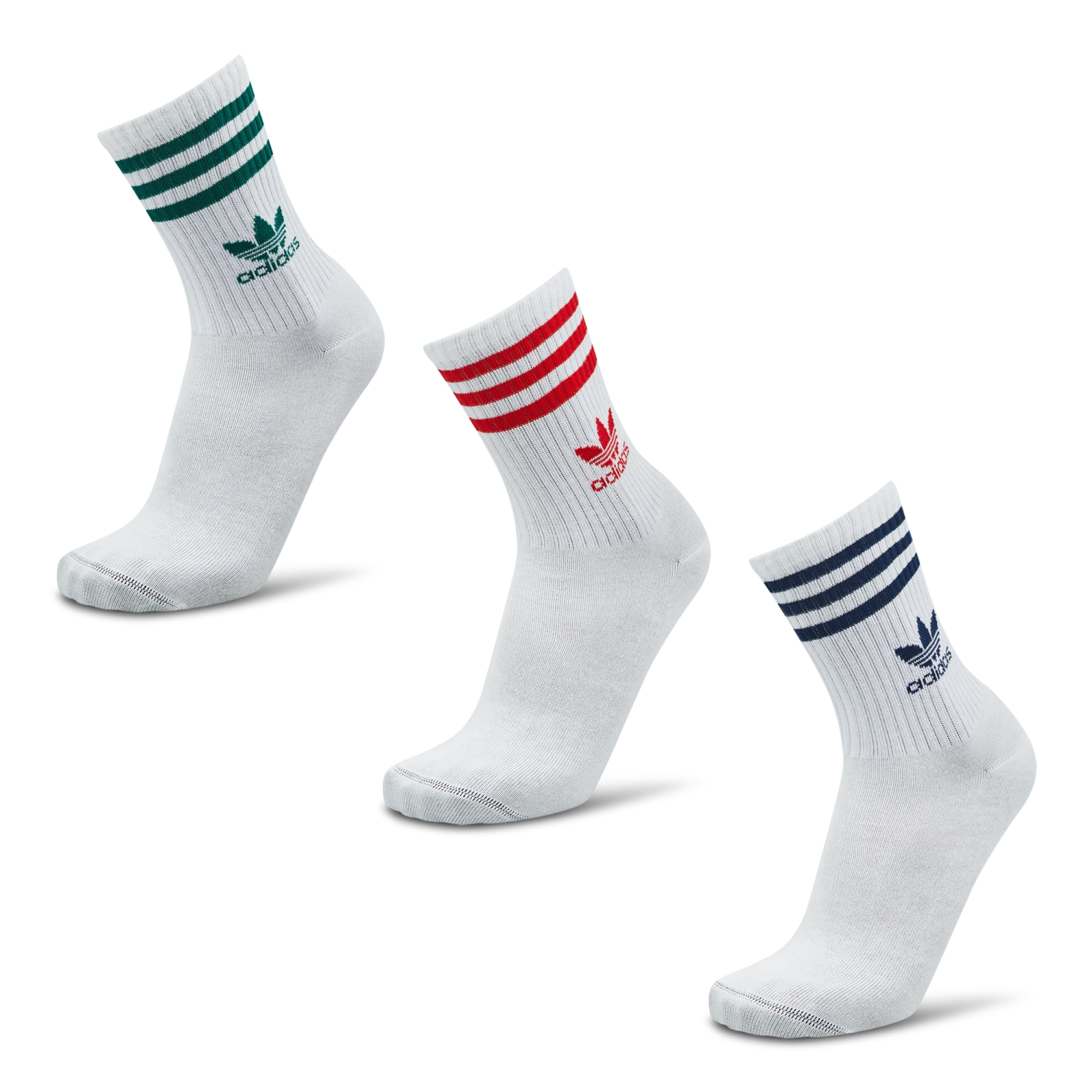 Adidas Mid Cut Crew 3 Pack 5 Adidas Mid Cut Crew 3 Pack – Image 3